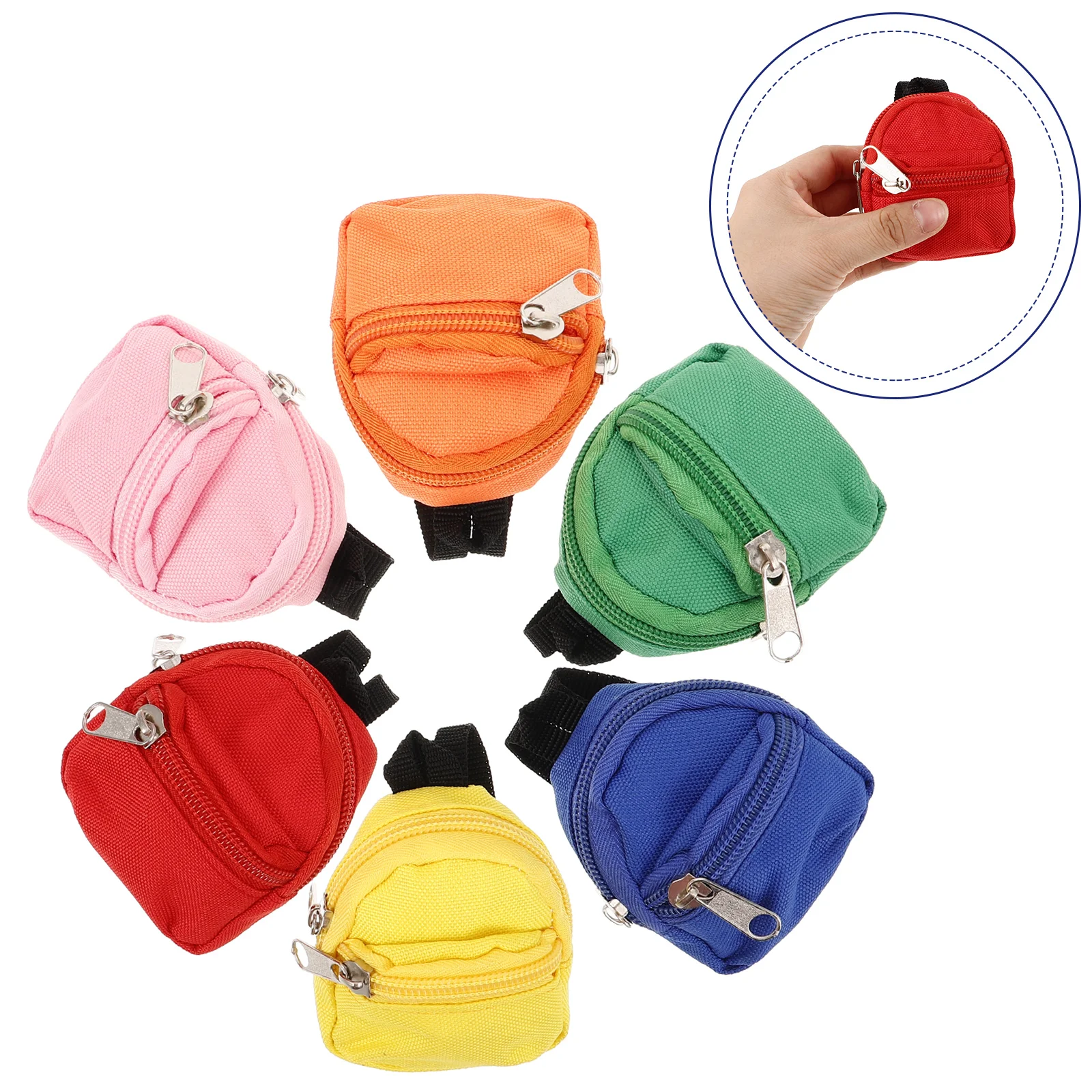 Mochila escolar pequeña, bolsa colgante, Mini llavero, monedero, accesorios para el hogar, poliéster, bebé para niños