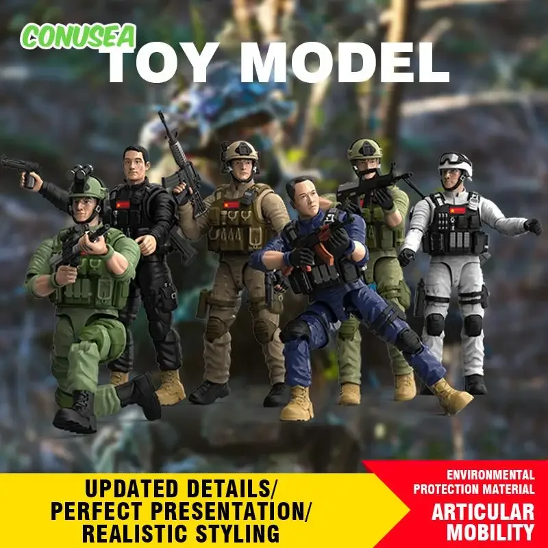 Figura de acción soldado militar - Juguete coleccionable infantil - imagen 2