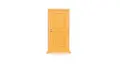 bright yellow door