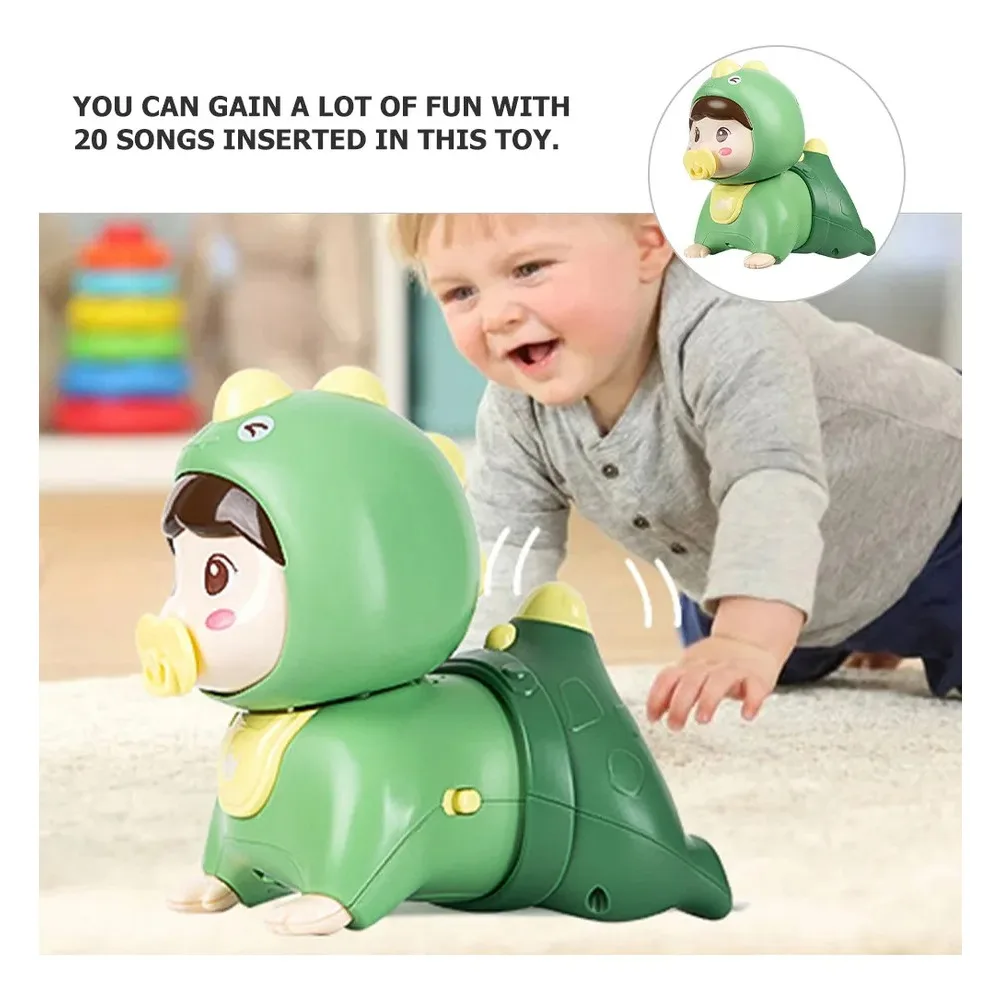 Tortuga Musical, juguetes para gatear para bebés, juguetes para el tiempo de la barriga con luz y sonido, juguete educativo para edades tempranas, regalos de cumpleaños para niños y niñas - imagen 5