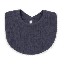 Babero bandana absorbente de algodón con volantes para bebé