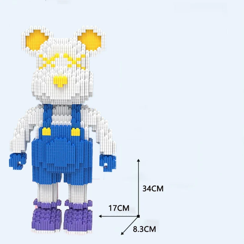 Oso Bearbrick de bloques – Juguete de construcción para niños - imagen 2