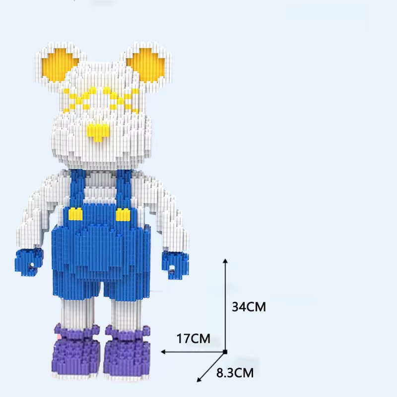 Oso Bearbrick de bloques – Juguete de construcción para niños - imagen 2