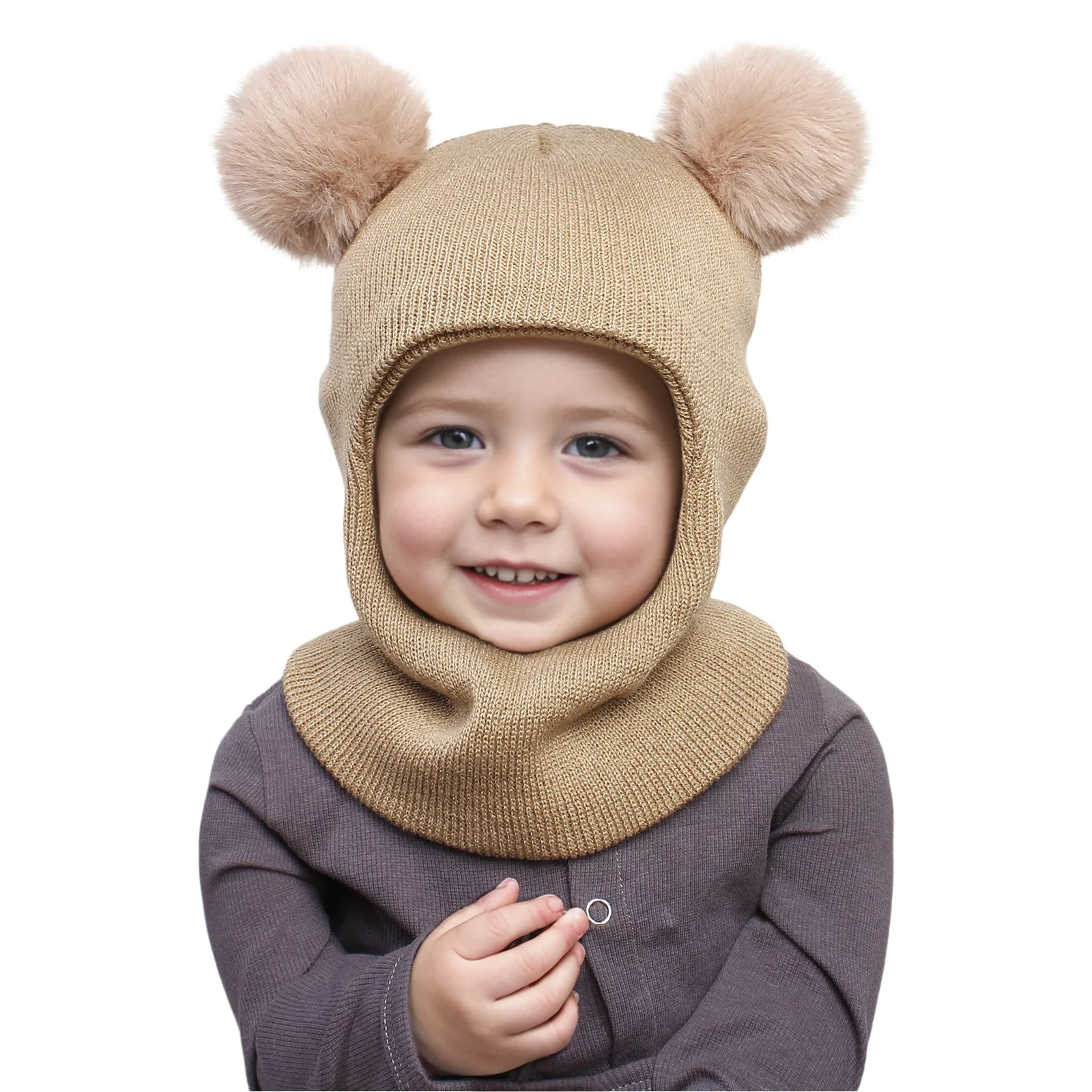 Gorro de invierno para bebé con protección de orejas