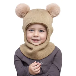 Gorro de invierno para bebé con protección de orejas