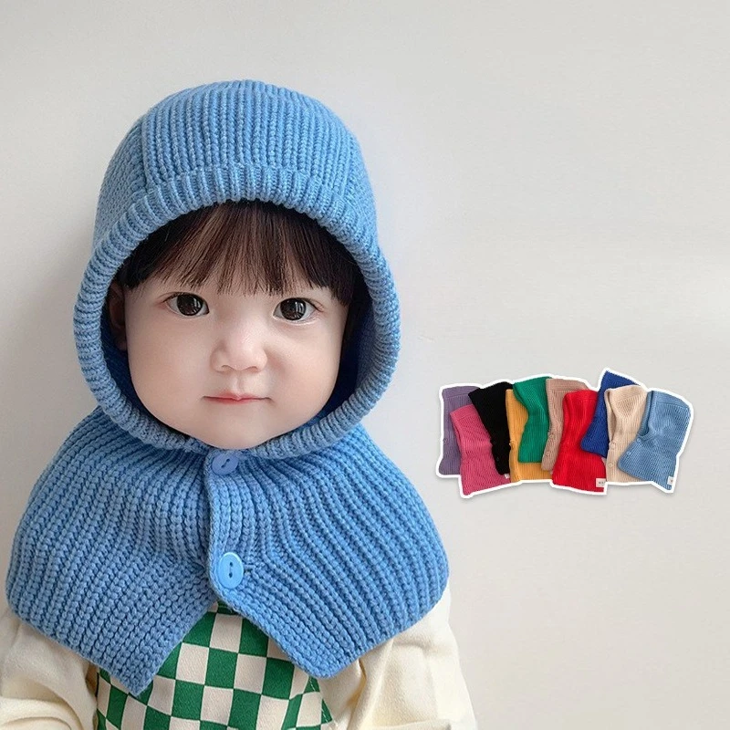 Gorro de invierno bebé con orejeras - Tejido sólido - imagen 4