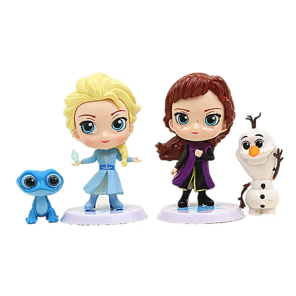 12 unids/set Frozen la reina de la nieve princesa Anna Elsa figura de acción Kristoff Sven Olaf PVC modelo muñecas colección juguete de regalo de cumpleaños - imagen 5