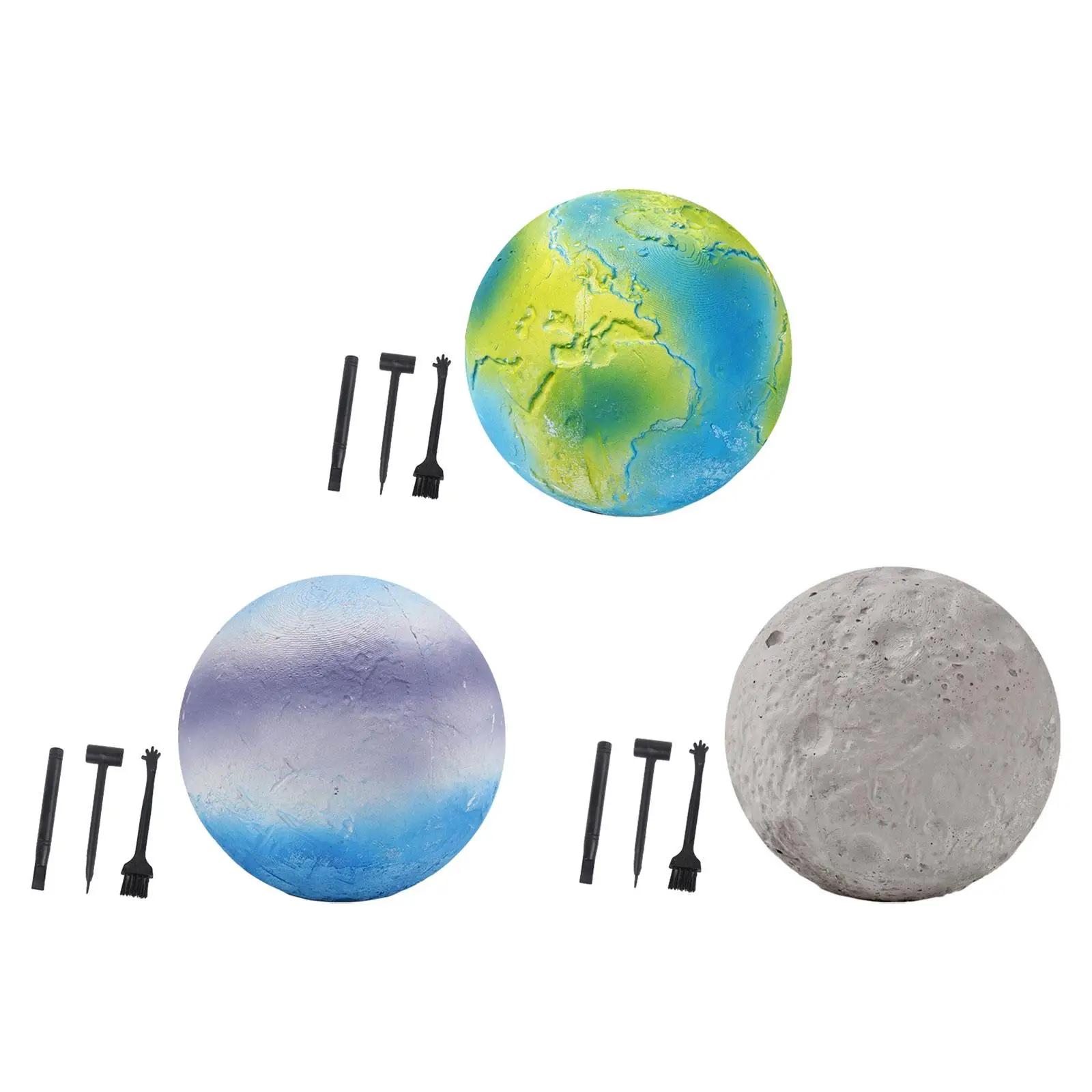 Gemstone Digging Kits Kid Rock Digging Excavation Kits Solar System Excavating Set for Age 8 and up Boys Holiday Present