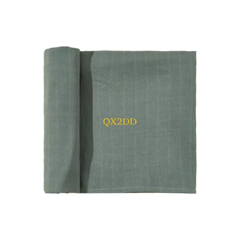 QX2D Manta envolvente para recién nacido, cómoda manta muselina para bebé, 120x120cm - imagen 2