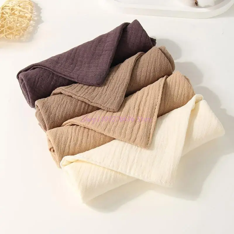 R6FD 4pcs Toallas toalla toalla para bebés 4 capas pañuelo baberos baberos babes buces - imagen 5