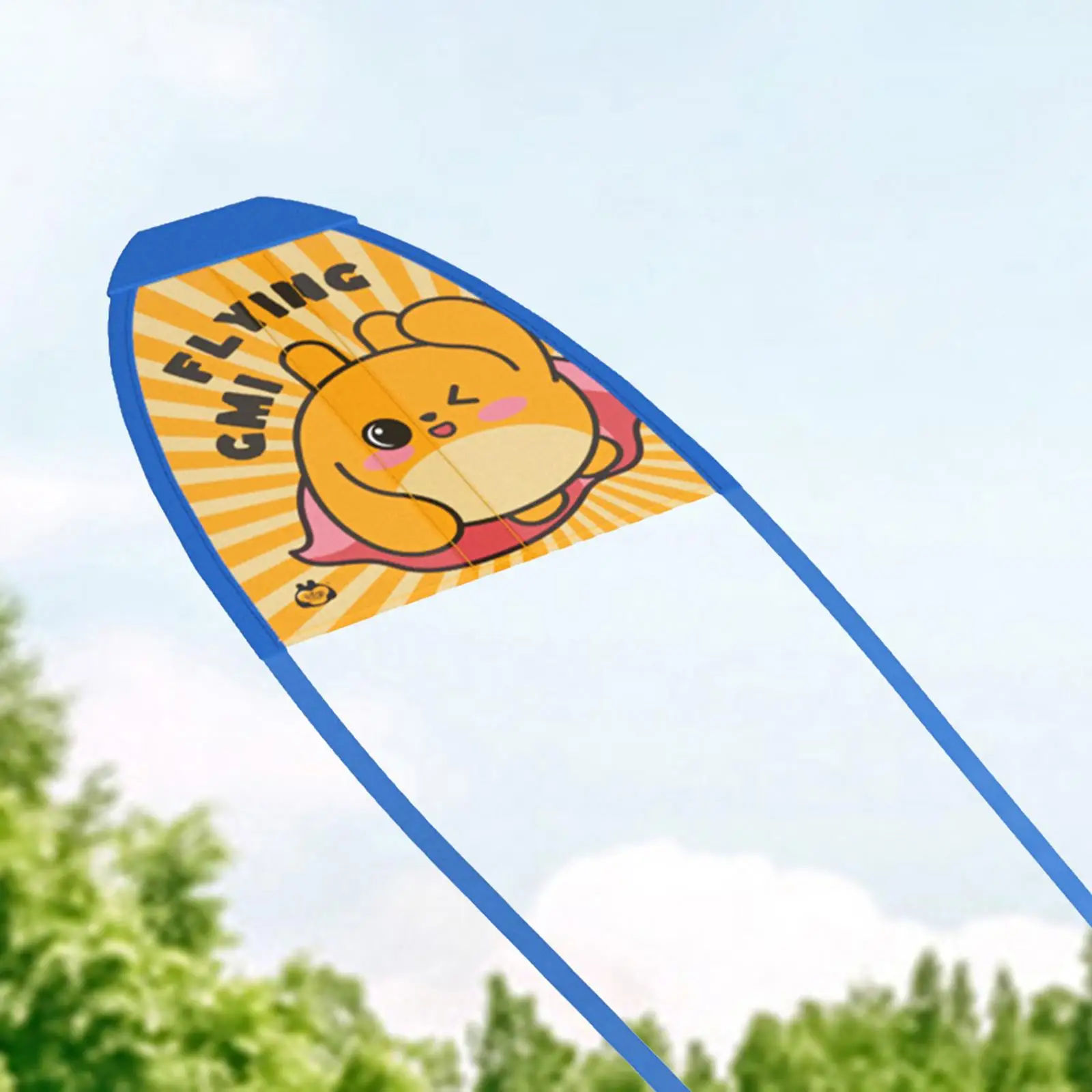 Children Thumb Ejection Kite Easy to Fly Cartoon Portable Mini Beach Kite