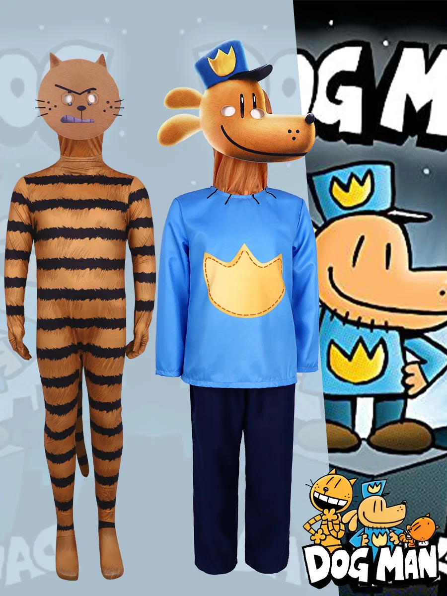 Disfraz infantil Dog Man de talla única para Halloween y Carnaval - imagen 4