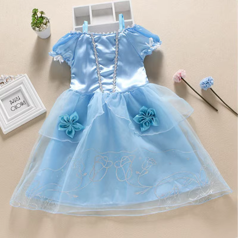 Vestido de princesa para niña – Diseño Disney para fiestas y cumpleaños - imagen 5