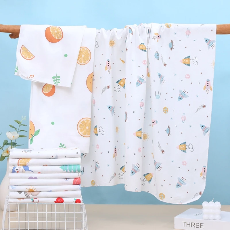 Manta muselina algodón para bebé recién nacido – Estampado suave - imagen 3