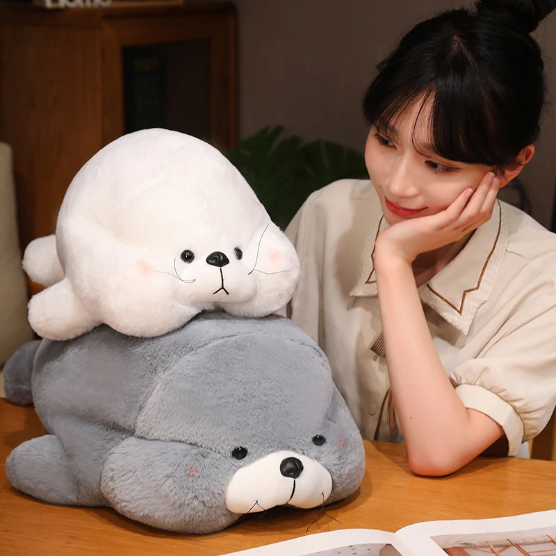 Almohada de felpa con forma de foca para niños – Suave y mullida - imagen 5