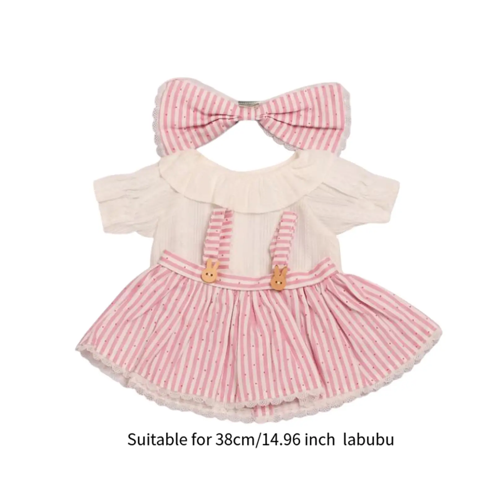 14.96inch Doll Dress Shirt DIY Dress up Make Your Own Dolls Doll Clothes for Preschool Home Decor Role Play Collectible Pretend