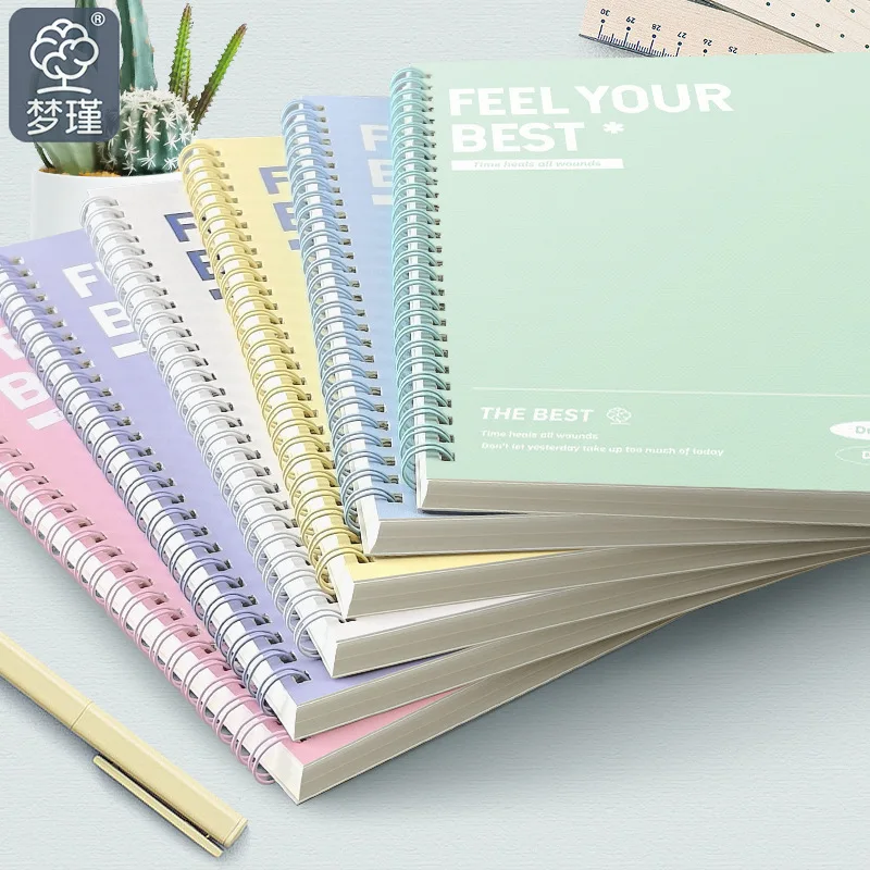 Cuadernos en espiral gruesos A5 B5, páginas perforadas, cuaderno de hojas sueltas para estudiantes, escuela, suministros de papelería de oficina - imagen 4