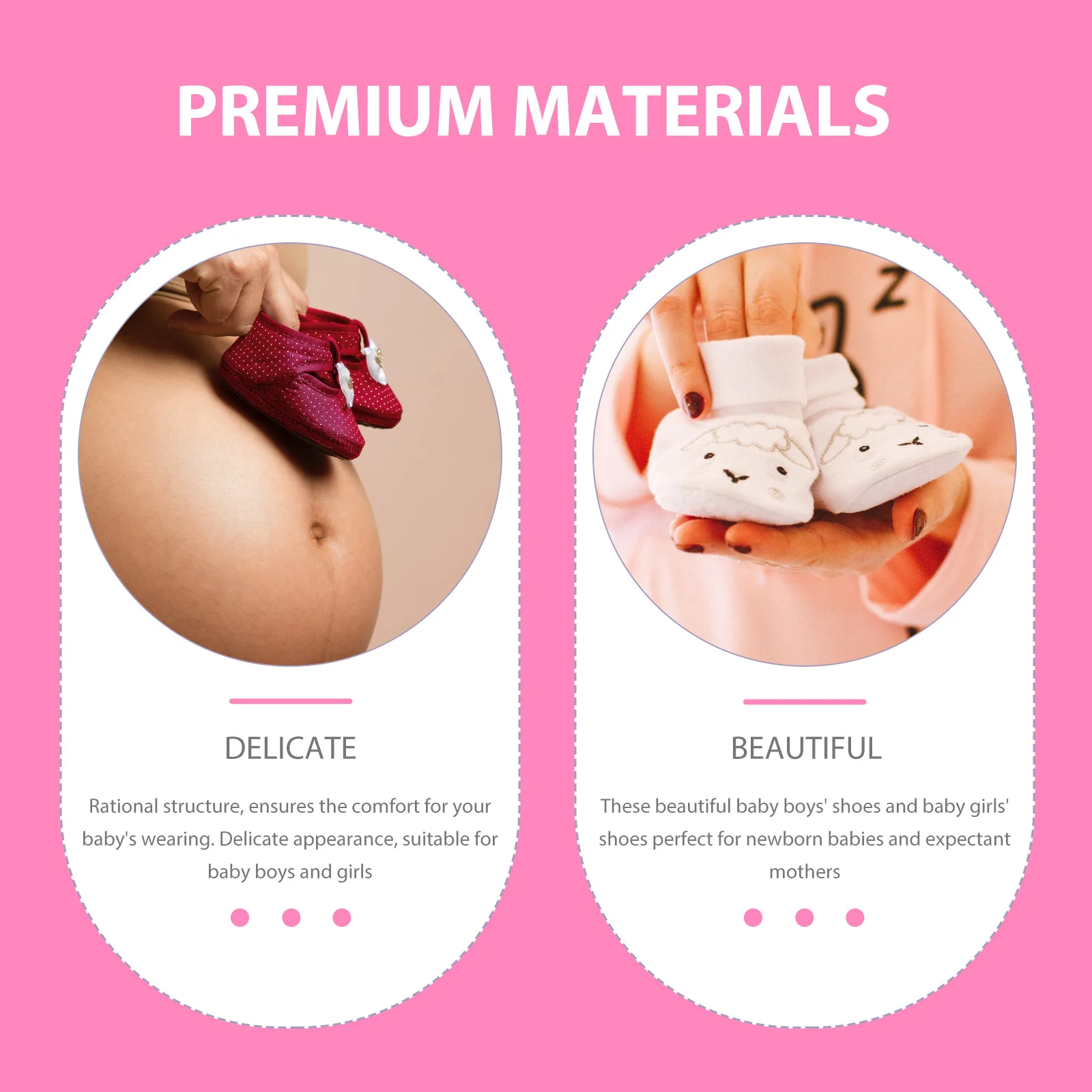 1 par de botines tejidos de ganchillo para bebé, zapatos hechos a mano de hilo de lana, calzado de invierno suave y cálido para recién nacido, zapatos de ganchillo para bebé - imagen 3