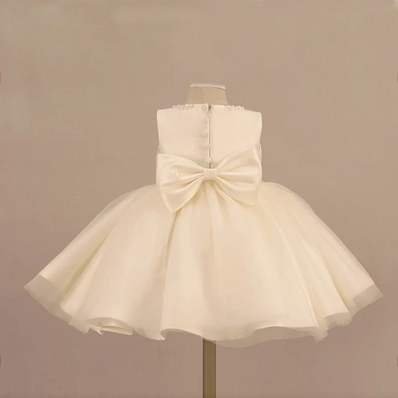 Vestido tutú de tul para niña con flores, vestidos de princesa para fiesta de boda y cumpleaños acanalados de algodón de Pascua - imagen 3