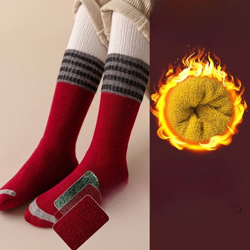 Calcetines de lana para niños – Invierno gruesos hasta pantorrilla - imagen 4