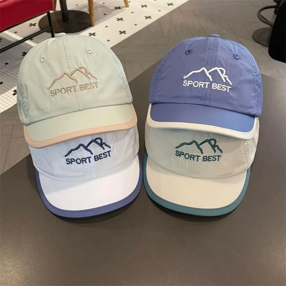 Nuevo Gorra de béisbol de secado rápido para bebé, protección solar ajustable, sombrero para acampar, sombreros transpirables para el sol para niños, verano - imagen 5