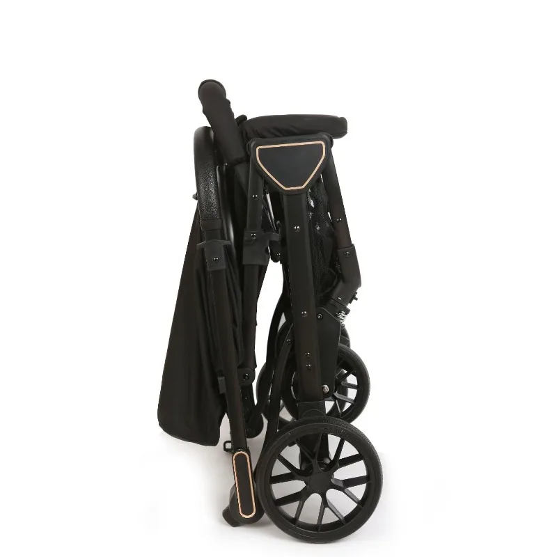 El cochecito ligero puede sentarse o acostarse con un solo clic, cochecito de bebé portátil con rueda universal plegable - imagen 4