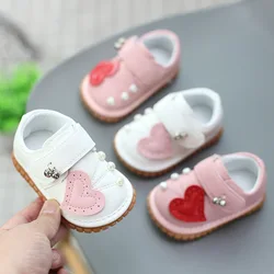 Zapatos de bebé para primeros pasos de cuero antideslizantes