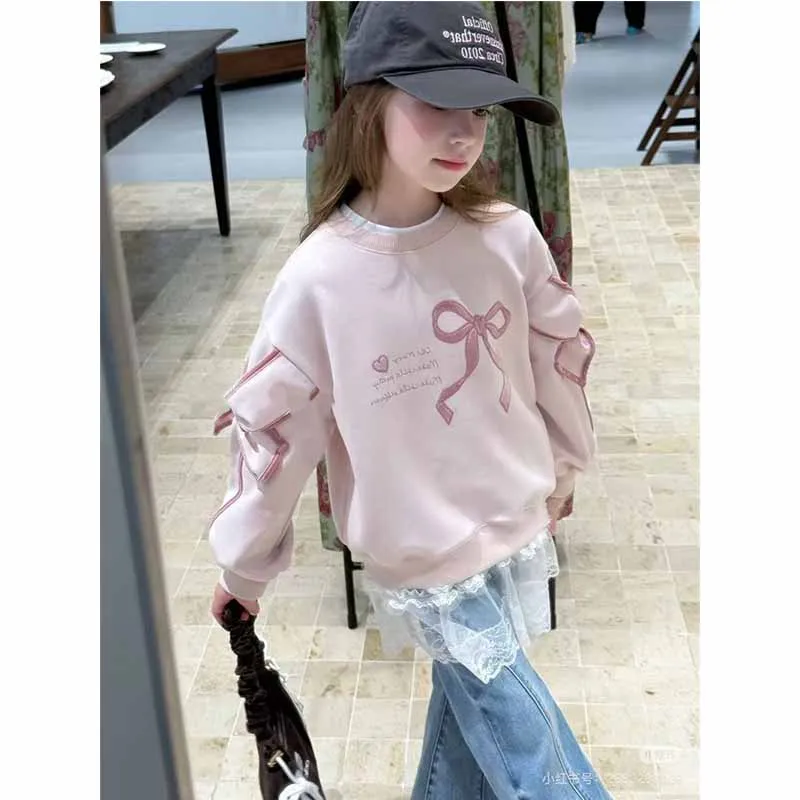 Sudadera con pajarita manga larga – Estilo casual infantil - imagen 4
