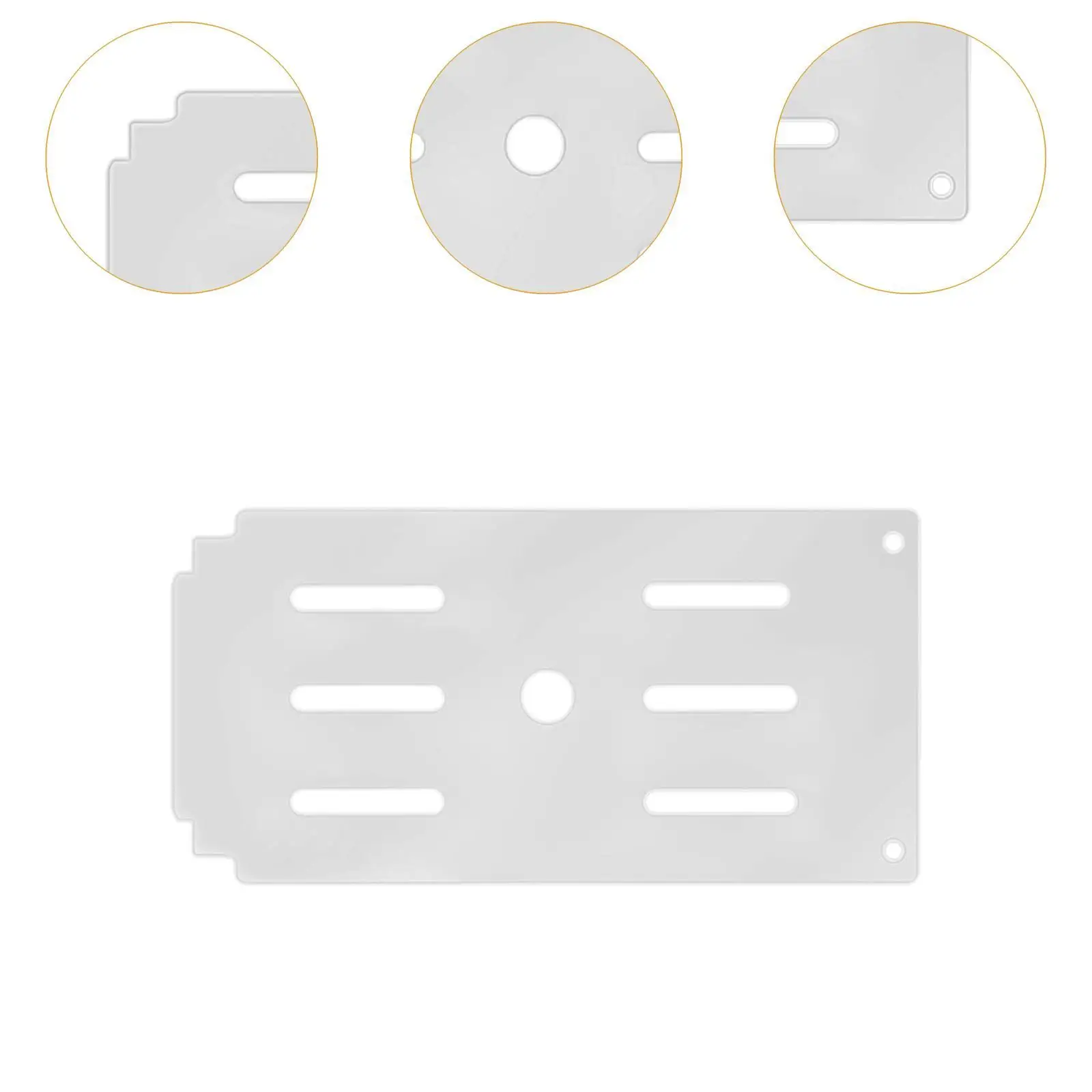 Cubierta superior de acrílico para acuario, dosel acrílico para acuario con orificios de alimentación, antisalto, tapa de tanque de instalación Simple - imagen 5