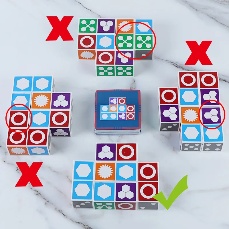 Juego a juego de rompecabezas para niños, juegos de escritorio de ocio, fiesta familiar, divertido desarrollo, regalo educativo inteligente para niños - imagen 3