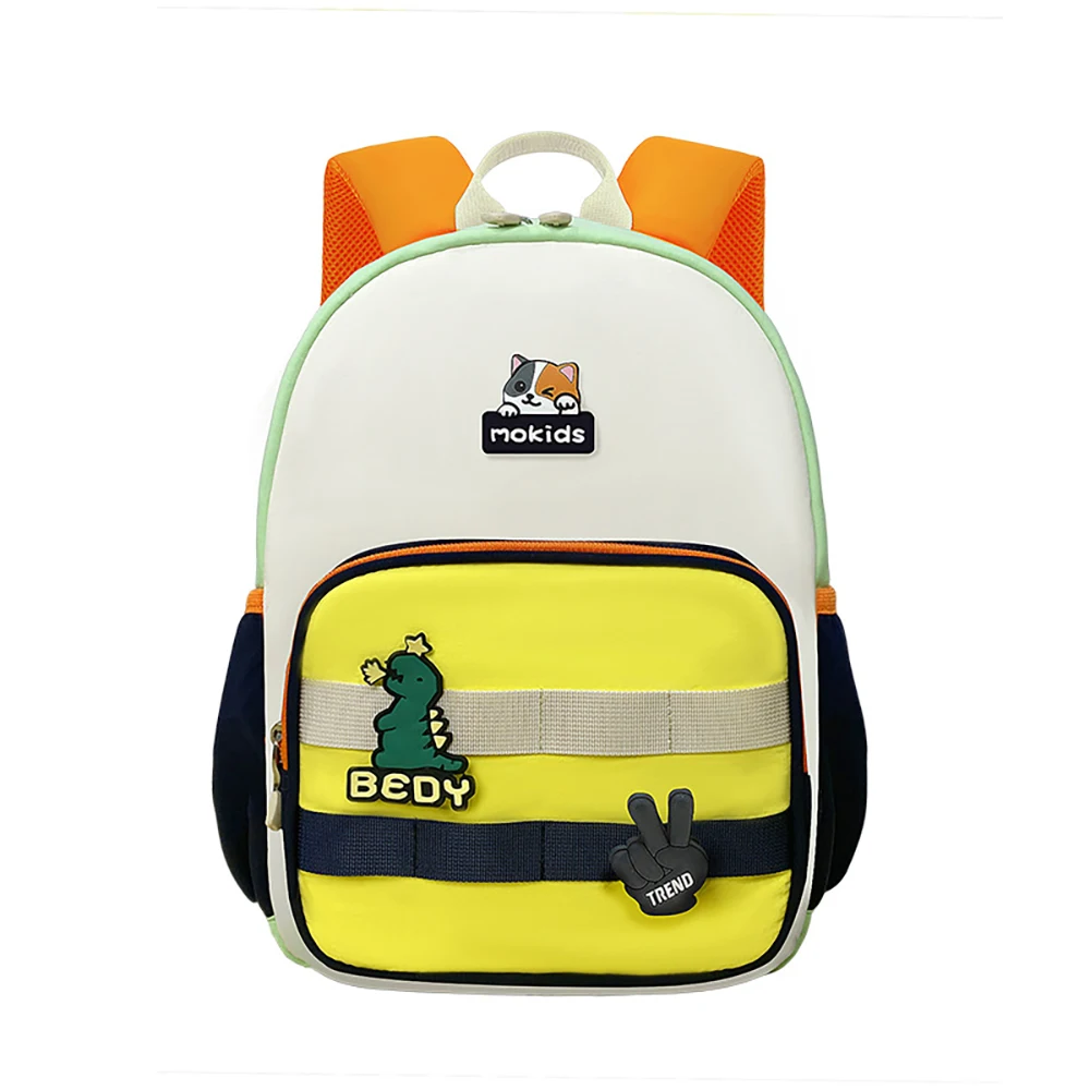 Mochila infantil escolar verde dinosaurio y conejo – Unisex primaria - imagen 5