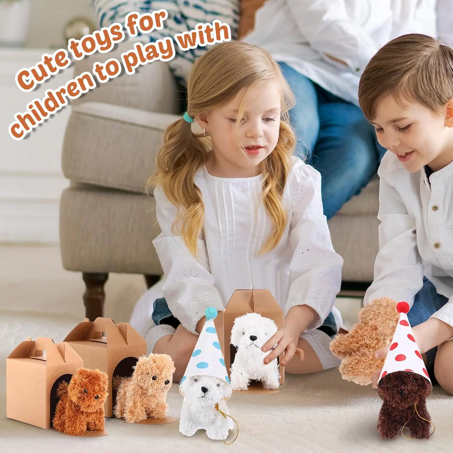 Peluches de perro para niños – Juguete regalo fiesta temática - imagen 4