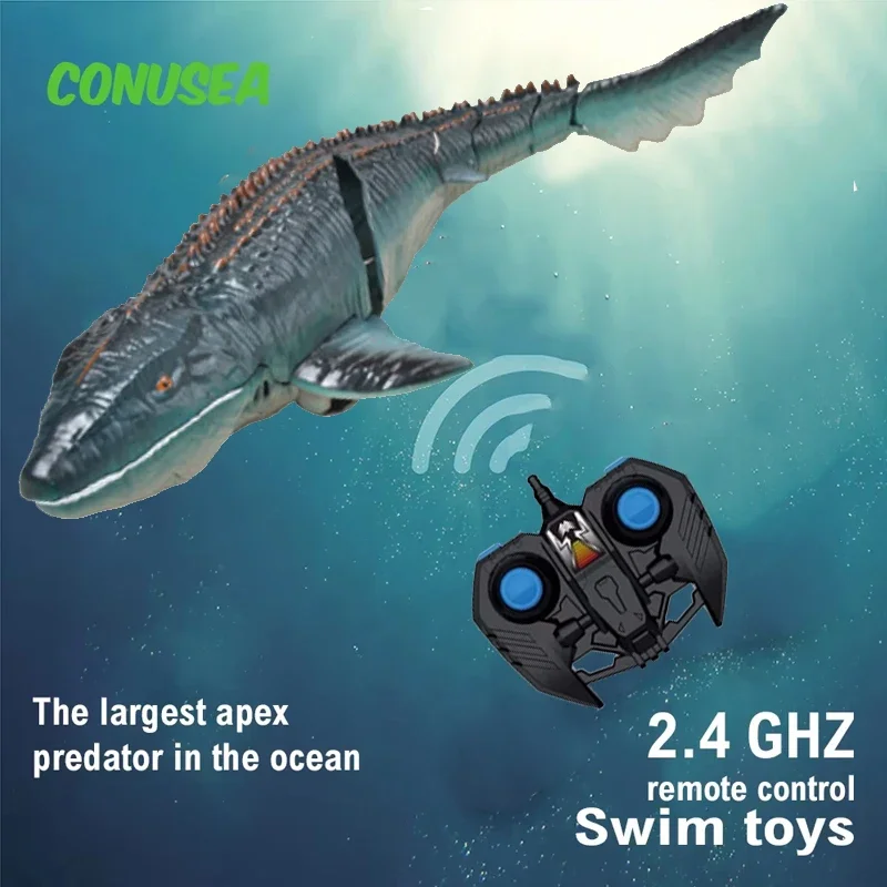 Barco teledirigido Mosasaurus RC alta velocidad para exterior