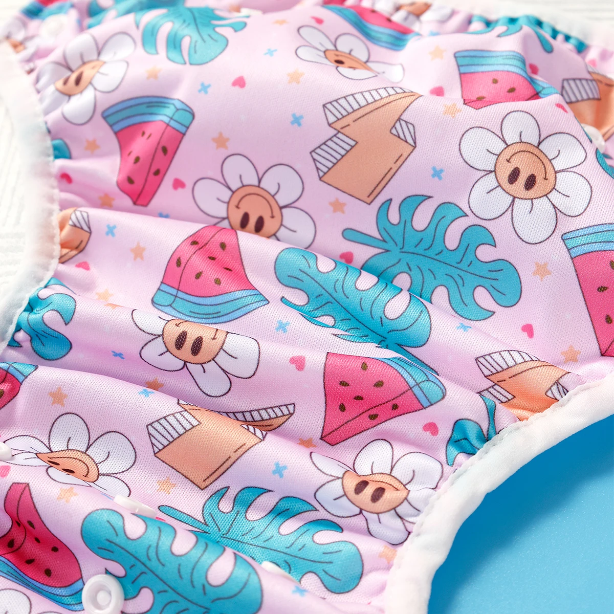 Pañal lavable ajustable para nadar, bonito estampado, pañal de natación para bebé, nadadores respetuosos con el medio ambiente - imagen 3