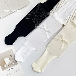 Verano Floral encaje transpirable Ballet niñas medias niñas suave Estilo Princesa falda Leggings niños medias de baile ropa para niños