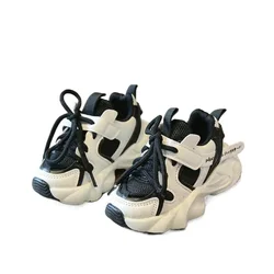 Zapatillas escolares cordones cuero sintético para niños y niñas