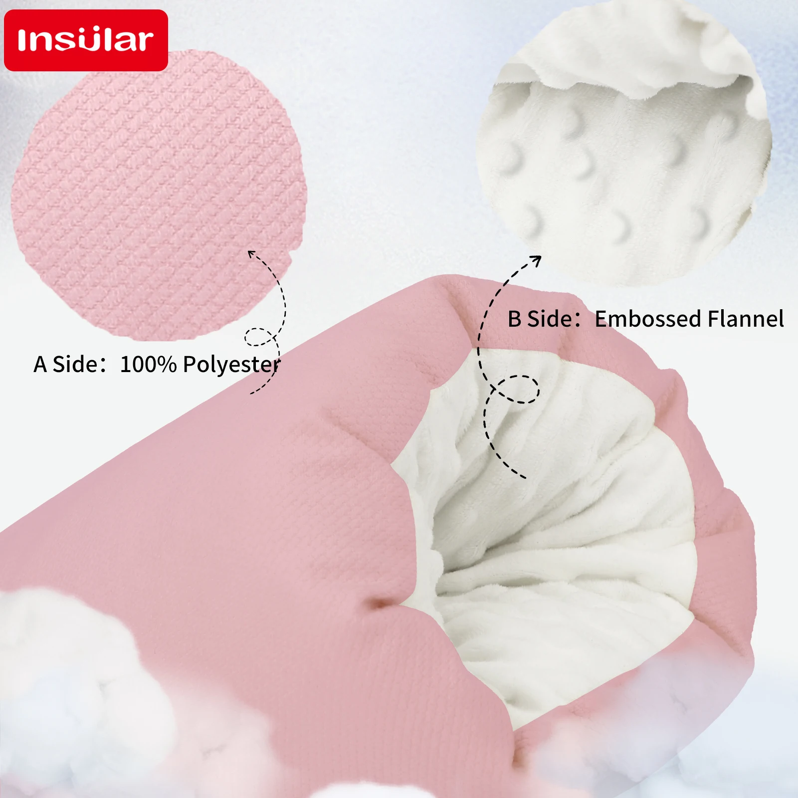 Almohada de lactancia ergonómica acolchada suave para bebé - imagen 2