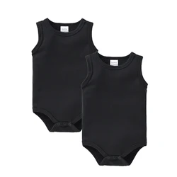 Kavkas, 2 Piezas/Lote, Ropa de Verano para Bebés, Niños y Niñas, Diseño de Chaleco, 100% Algodón, Ropa sin Mangas para Recién Nacidos