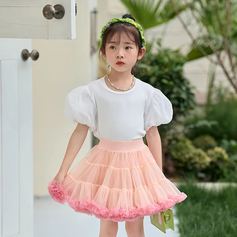 Falda tutú clase A para niñas - Elegancia esponjosa de princesa - imagen 5