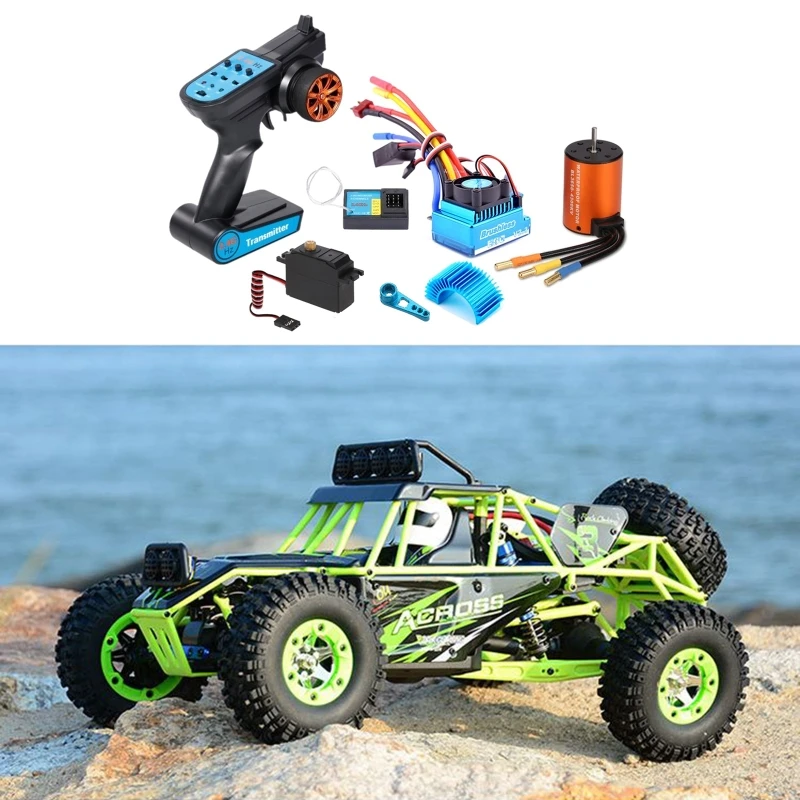 Controlador electrónico de velocidad sin escobillas, Motor mejorado de 2,4G, Servos de dirección para WLtoy 12428, 12429, 12423, FY03, QX2D