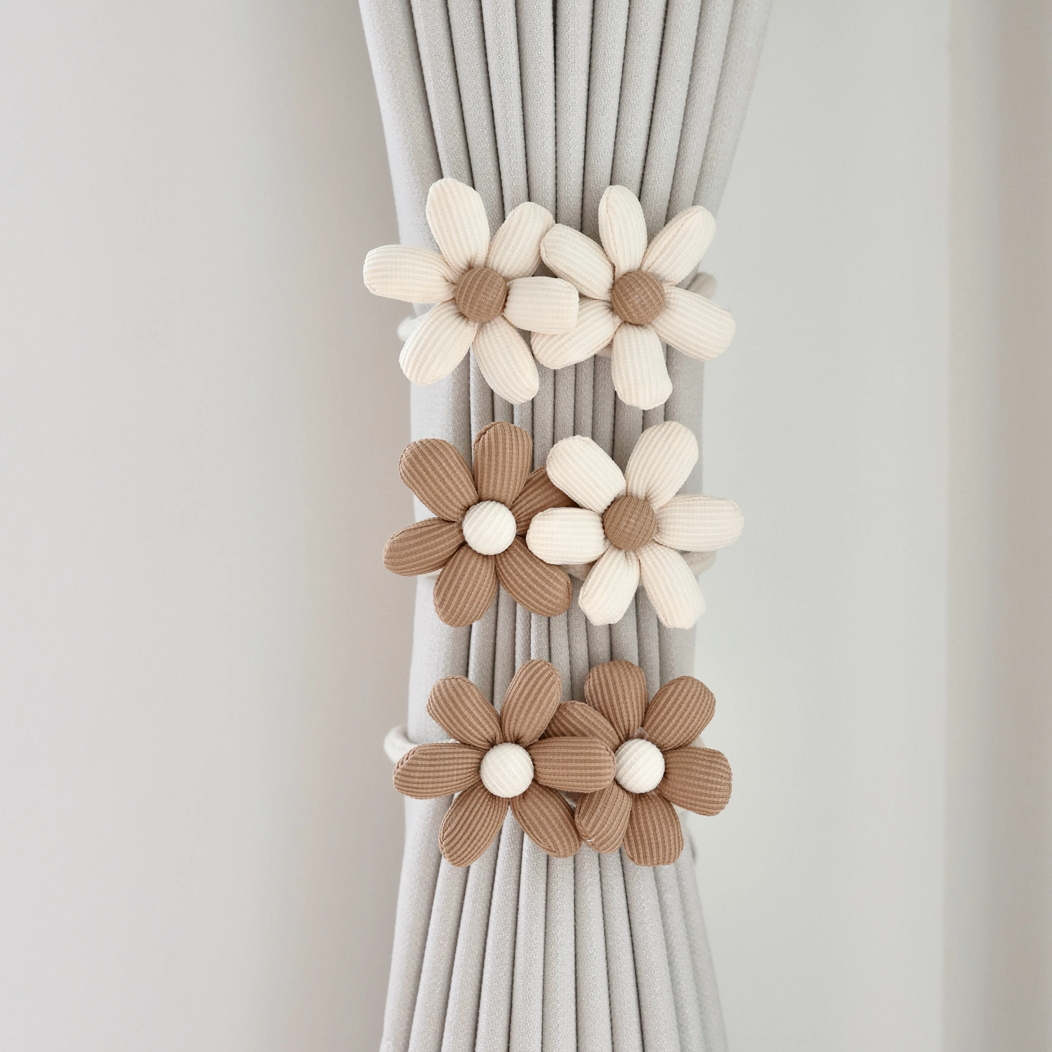 Alzapaños de cortina de flores, Clip de hebilla para cortina de ventana, soportes de cortina colgantes para habitación de niños, accesorios de decoración para cortinas - imagen 2