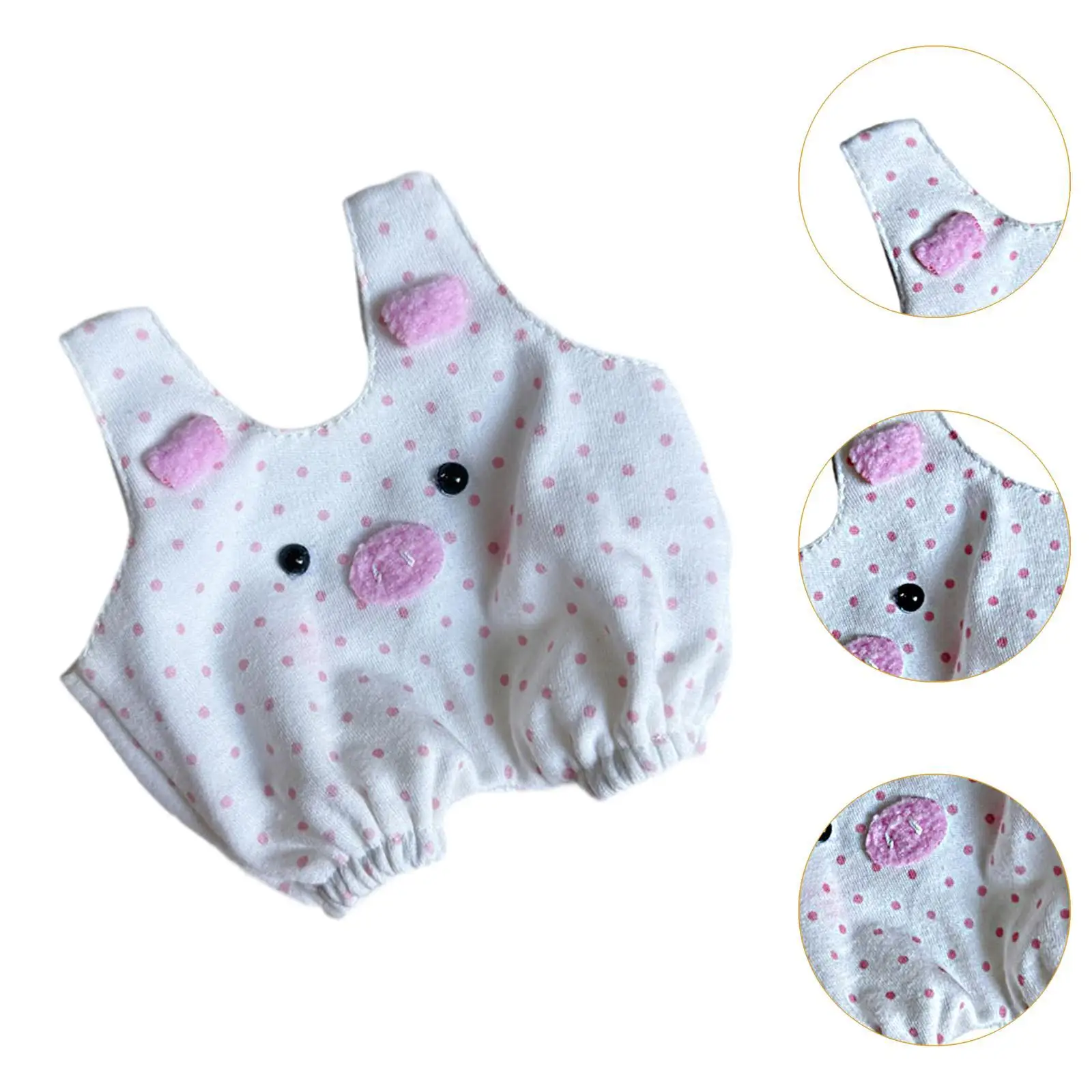 20cm Dolls Clothes Soft Pig Pattern Pants for Photo Props Cosplay DIY Crafts