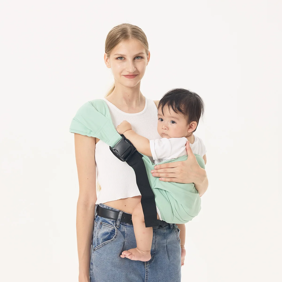 Portabebés ergonómico y multifuncional con anillo para bebés - imagen 2