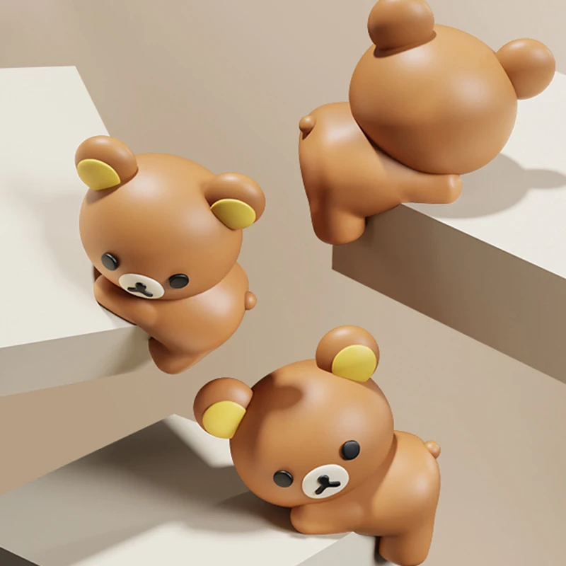 Cubierta de protección para las esquinas de las mesas Kawaii Rilakkuma, Protector de seguridad de dibujos animados, lindas tiras anticolisión, accesorios de decoración del hogar, regalos - imagen 4