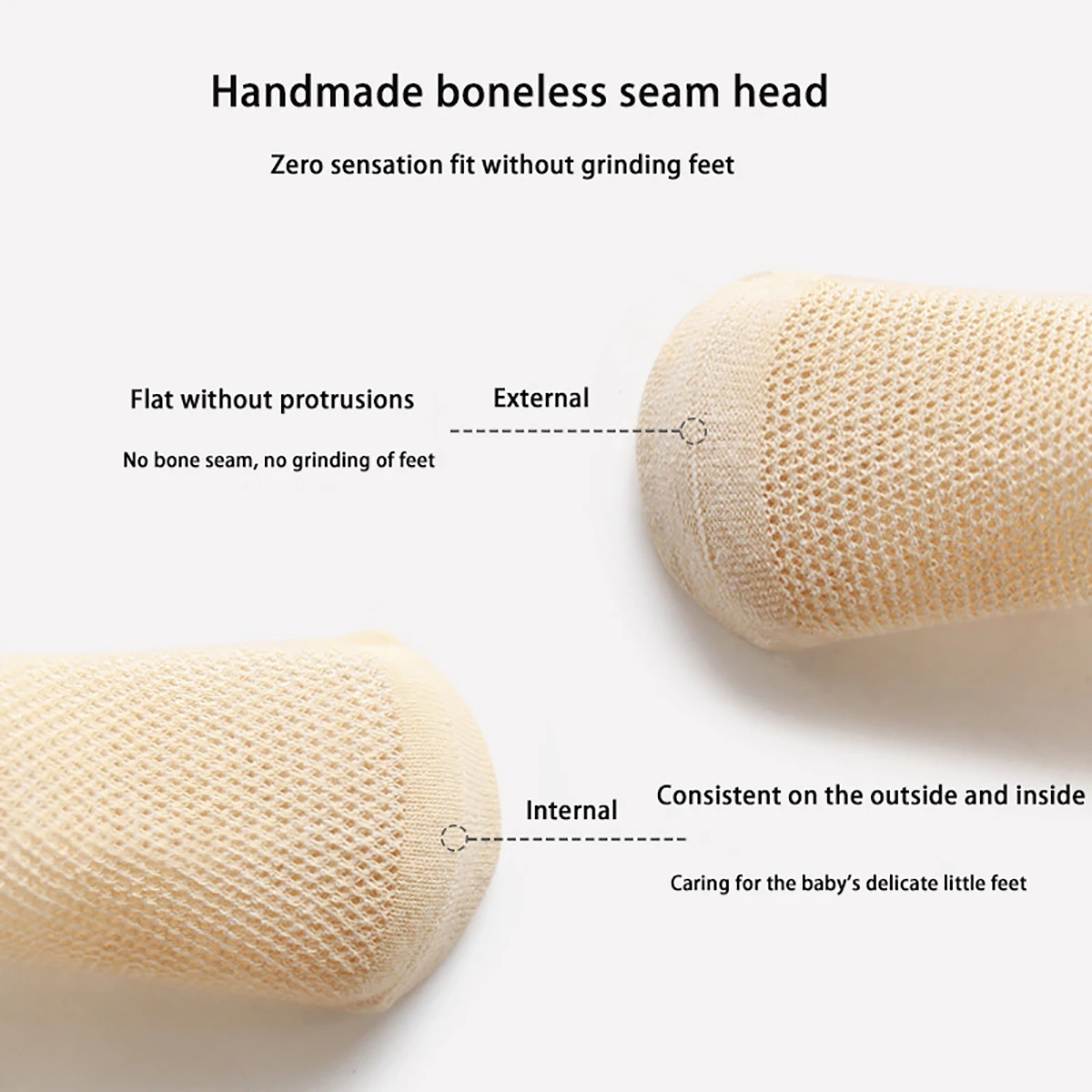 4 par/set de calcetines medios de malla de retales de Color sólido para bebé, calcetines elásticos de verano para recién nacidos, calcetines de algodón sin hueso para niños y niñas de 0 a 12 años, nuevo - imagen 5