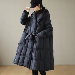 Abrigo maternity invierno – Cálido y holgado con capucha