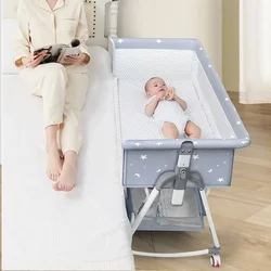 Cuna convertible de madera con cambiador y cajones