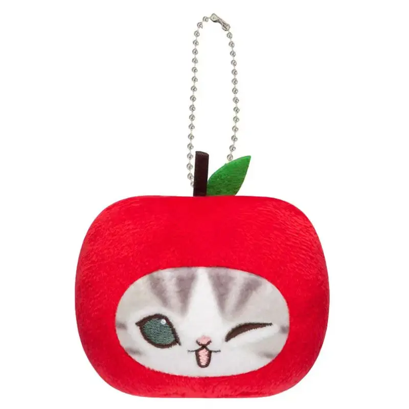 Figura de acción genuina gato fortuna fruta arenosa en forma de cabeza grande colgante Gacha fruta gato - imagen 4