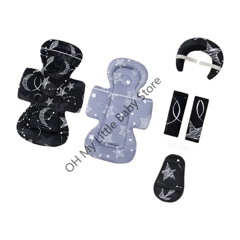 Almohadilla del asiento del asiento del automóvil infantil M76C, almohadilla entrepierna del hombro suave para viaje - imagen 3