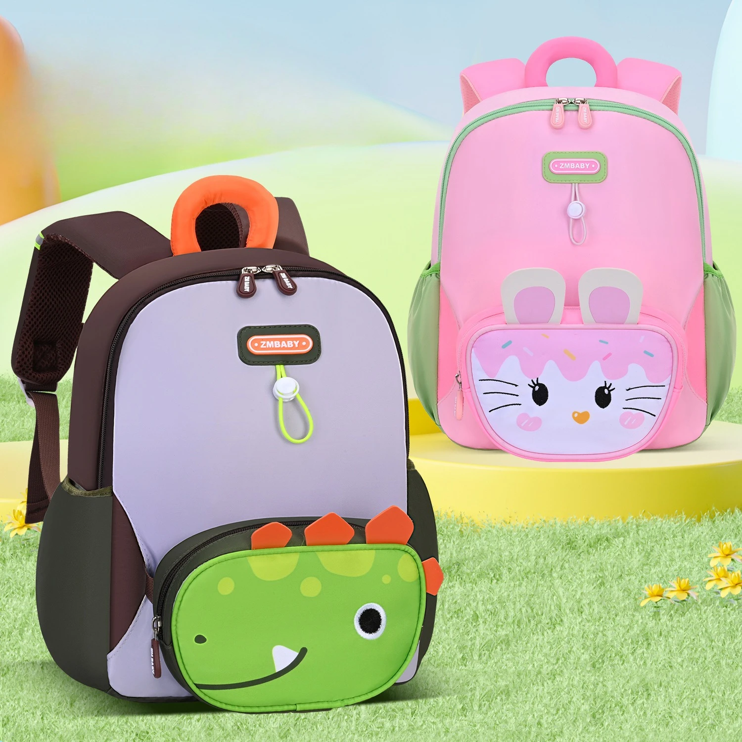 Mochila bonita de dibujos animados para guardería de alta calidad, mochila moderna para niños y niñas, mochilas ligeras y ajustables para niños L/XL